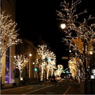 千歳橋・大名町イルミネーション
