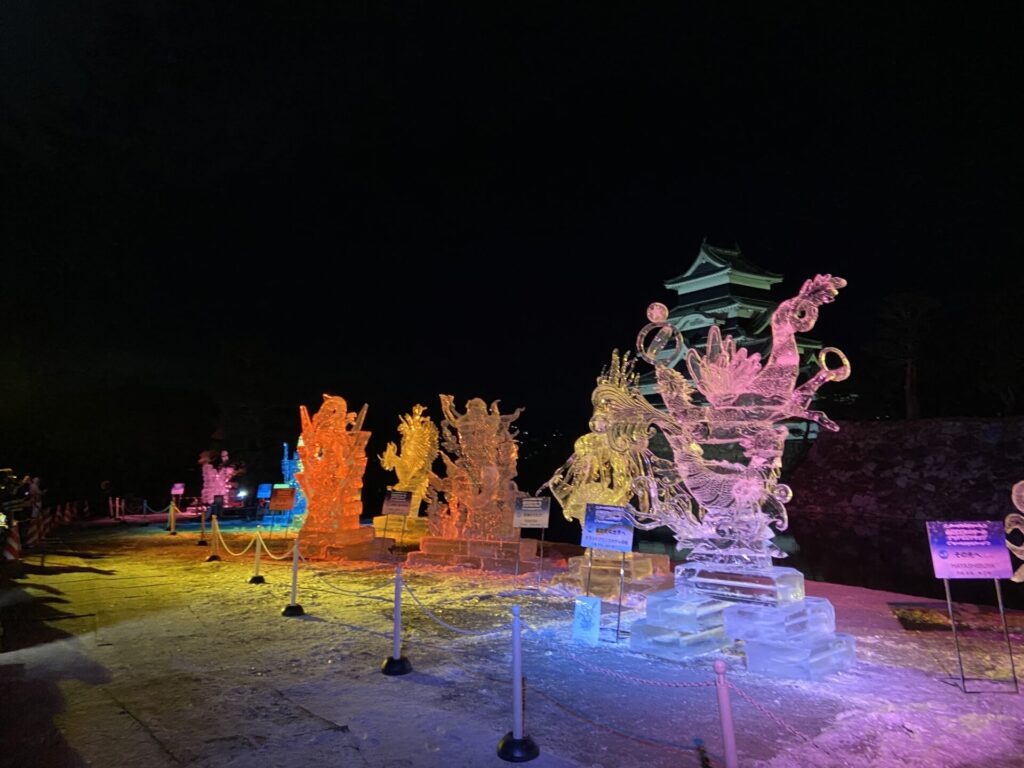 国宝松本城氷彫フェスティバル2025